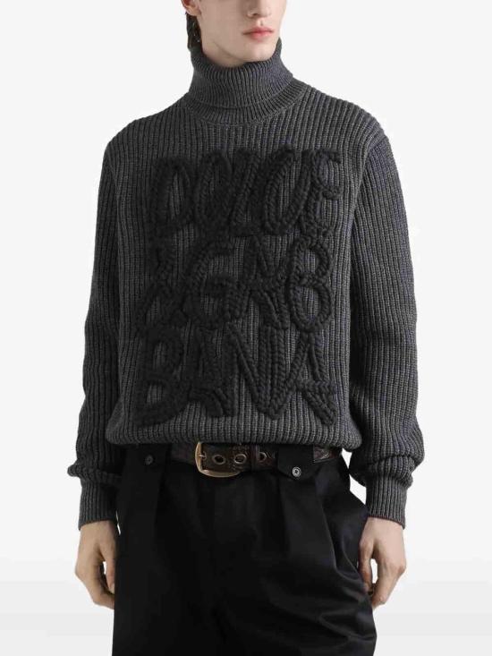 25FW 돌체앤가바나 터틀넥 GXW63ZJDVC8N0542 DARK GREY - DOLCE & GABBANA