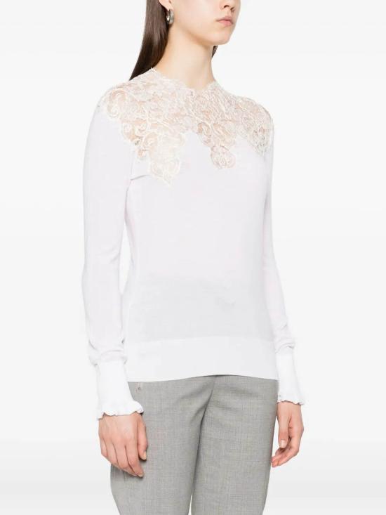 25FW 에르마노 설비노 스웨터 D475M325APLVN10602 WHITE - ERMANNO SCERVINO