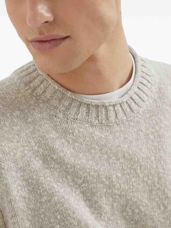  브루넬로 쿠치넬리 크루 넥 스웨터 M26504700C4145 LIGHT GREY - BRUNELLO CUCINELLI