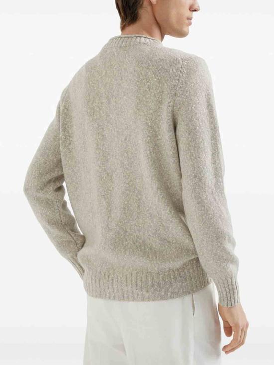  브루넬로 쿠치넬리 크루 넥 스웨터 M26504700C4145 LIGHT GREY - BRUNELLO CUCINELLI