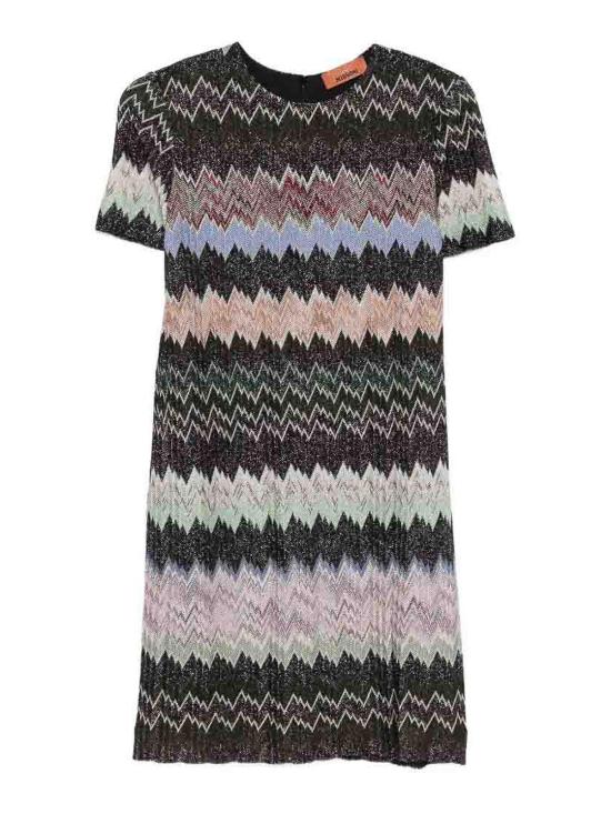 25FW 미소니 미디 원피스 29DS26SG1OBR014WSM9YN MULTICOLOUR