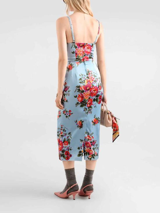 25FW 돌체앤가바나 미디 원피스 F60DGTFSICEHC5ZO LIGHT BLUE - DOLCE & GABBANA