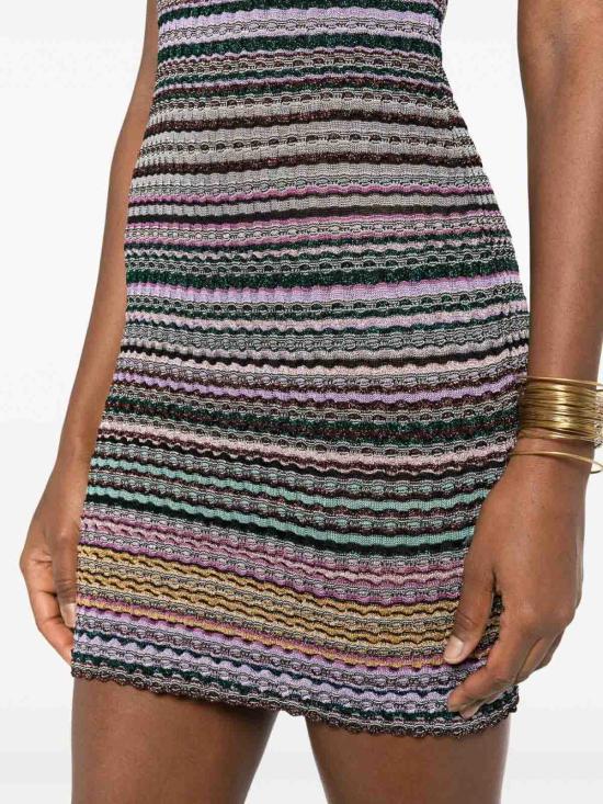 25FW 미소니 미디 원피스 29DS25WG0RBK01CELM04G LIGHT YELLOW - MISSONI