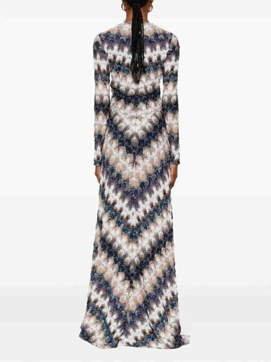 25FW 미소니 미디 원피스 29DS26SG3YBR015JS72RA MULTICOLOUR - MISSONI