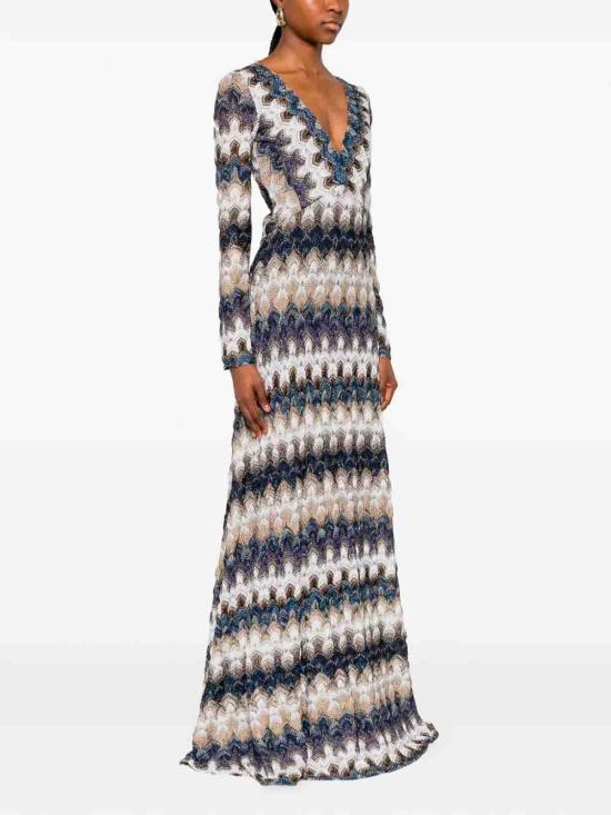 25FW 미소니 미디 원피스 29DS26SG3YBR015JS72RA MULTICOLOUR - MISSONI
