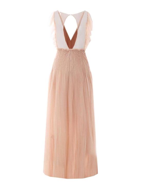 26SS 엘리자베타프랜치 롱 원피스 AR80J62E2EA1 NUDE NEUTRALS - ELISABETTA FRANCHI