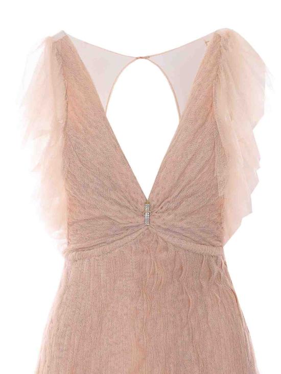 26SS 엘리자베타프랜치 롱 원피스 AR80J62E2EA1 NUDE NEUTRALS - ELISABETTA FRANCHI