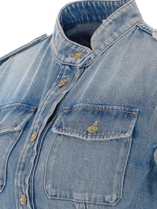26SS 알렉산더 맥퀸 데님 원피스 857116QMAD14383 BLUE - ALEXANDER MCQUEEN