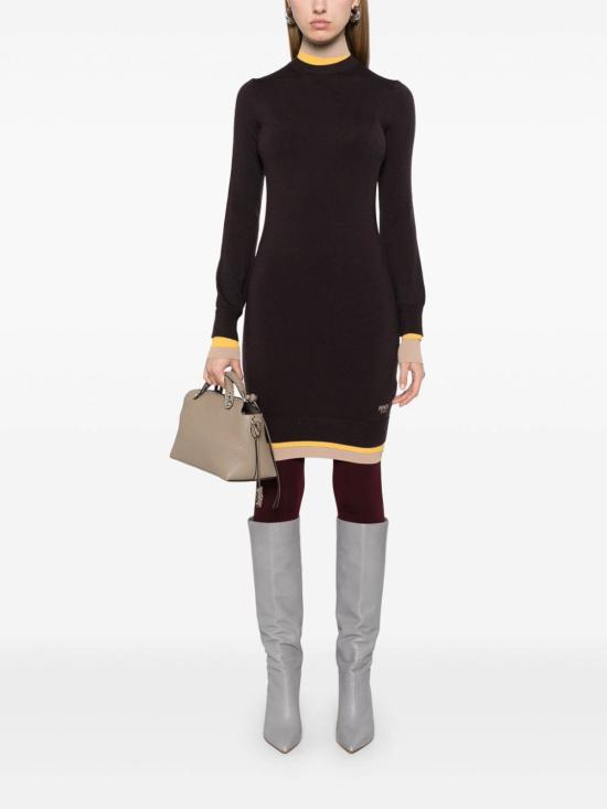  펜디 미디 원피스 FZDC36ASJGF0AU3 BURGUNDY - FENDI
