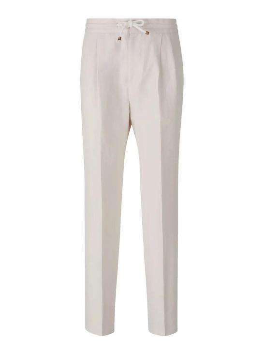 25FW 브루넬로 쿠치넬리 스트레이트 팬츠 MH255E1710C2441 CREAM