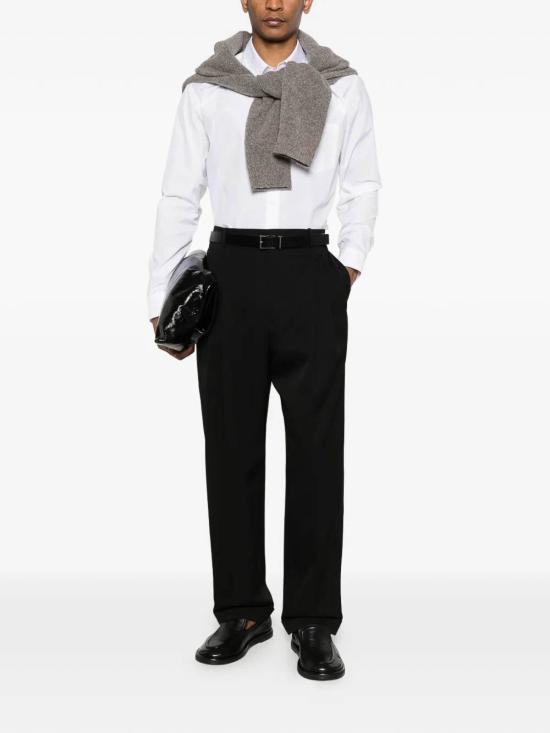 25FW 보테가베네타 스트레이트 팬츠 851380V6DB01010 BLACK - BOTTEGA VENETA