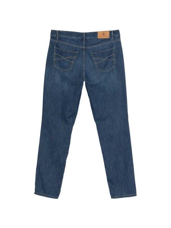 25FW 브루넬로 쿠치넬리 스트레이트 팬츠 ME645B3210C1468 DARK WASH - BRUNELLO CUCINELLI