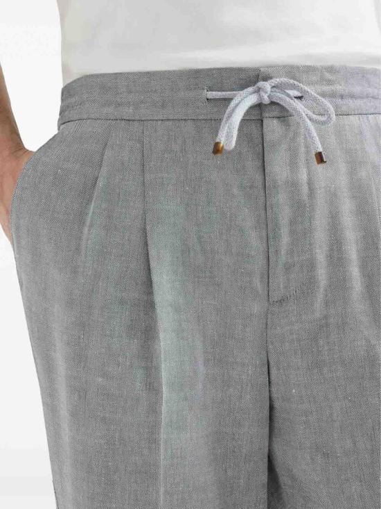 25FW 브루넬로 쿠치넬리 스트레이트 팬츠 MZ408E1710C032 GREY - BRUNELLO CUCINELLI