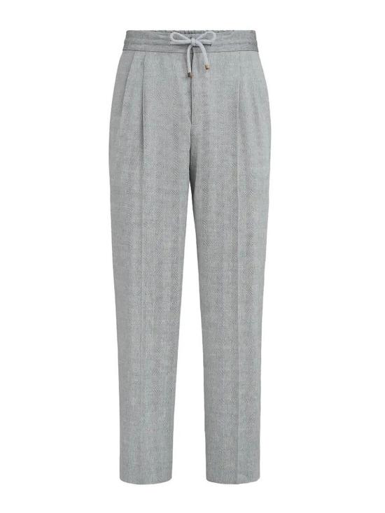 25FW 브루넬로 쿠치넬리 스트레이트 팬츠 MZ408E1710C032 GREY