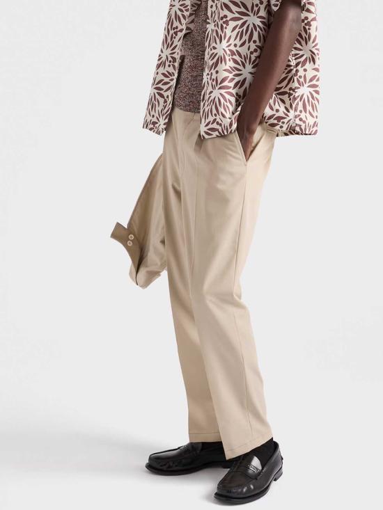 25FW 프라다 스트레이트 팬츠 UP041919AMSOOOF0036 LIGHT BEIGE - PRADA