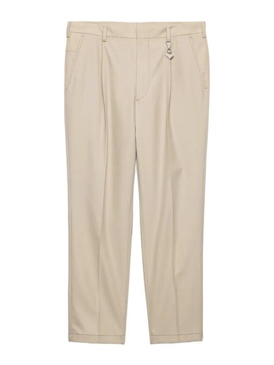 25FW 프라다 스트레이트 팬츠 UP041919AMSOOOF0036 LIGHT BEIGE