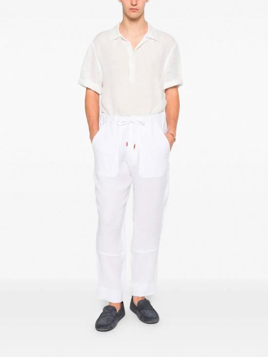 25FW 키톤 스트레이트 팬츠 UPN004H0969002002 WHITE - KITON