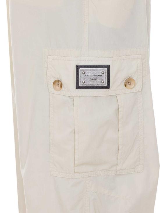 26SS 돌체앤가바나 스트레이트 팬츠 GV3OHTG8OW7M3969 WHITE - DOLCE & GABBANA