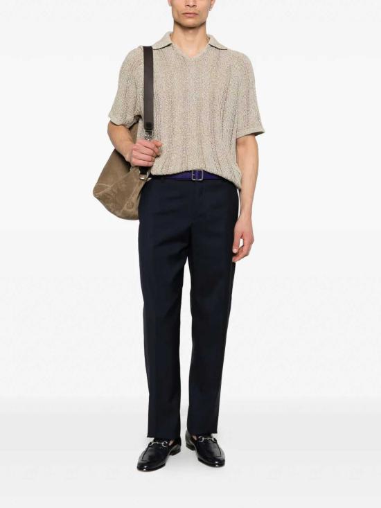 26SS 펜디 울 캔버스 팬츠 FB1108AYU7F0QG0 DARK BLUE - FENDI