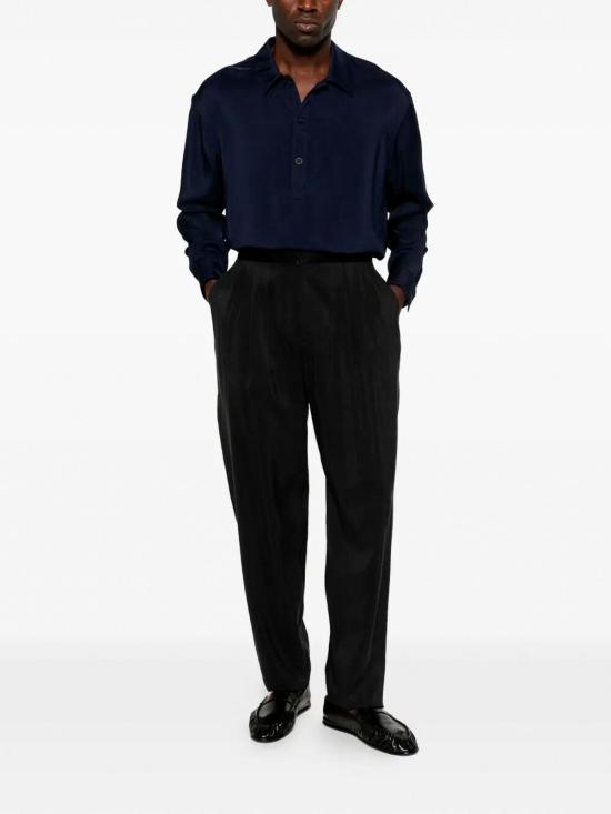 26SS 조르지오 아르마니 스트레이트 팬츠 GM001567TE10081UC001 BLACK - GIORGIO ARMANI