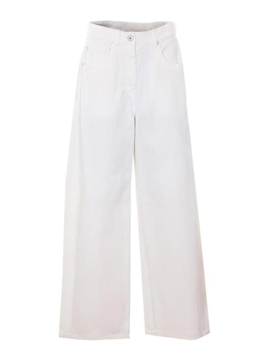 26SS 브루넬로 쿠치넬리 스트레이트 팬츠 M0H81P4059C1101 WHITE