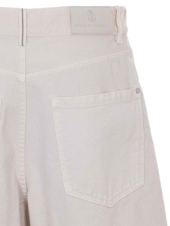 26SS 브루넬로 쿠치넬리 스트레이트 팬츠 M0H81P4075C8739 WHITE - BRUNELLO CUCINELLI