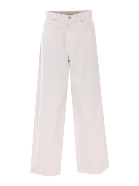 26SS 브루넬로 쿠치넬리 스트레이트 팬츠 M0H81P4075C8739 WHITE