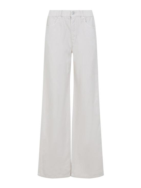 26SS 브루넬로 쿠치넬리 스트레이트 팬츠 ML996P4053C8739 WHITE