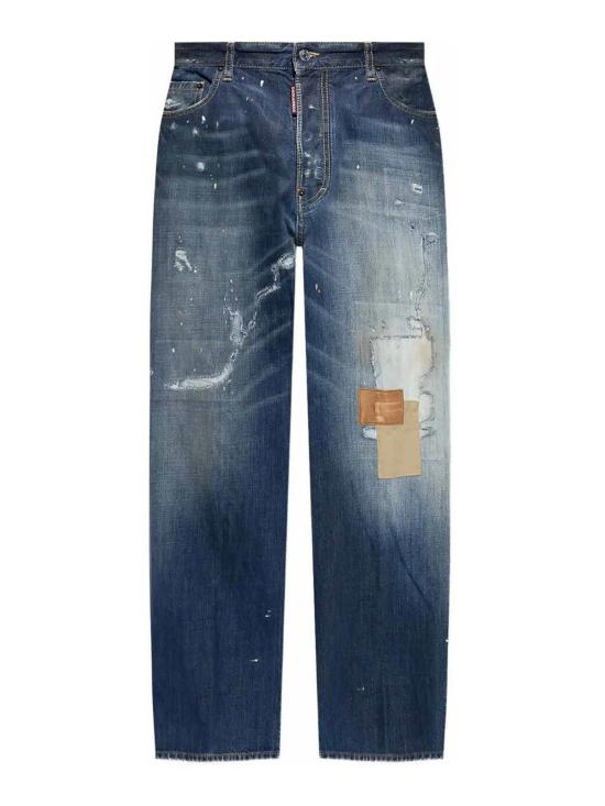 25FW 디스퀘어드2 스트레이트 팬츠 S74LB1749D30011470 DARK BLUE
