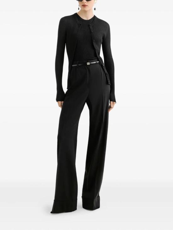 25FW 돌체앤가바나 바이스트레치 울 트라우저 FTBM0TGDC7QN0000 BLACK - DOLCE & GABBANA