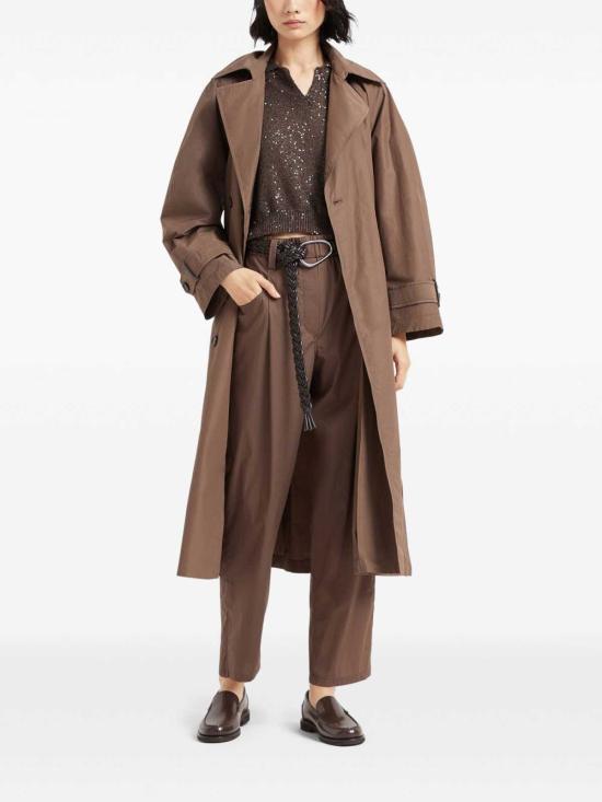 26SS 브루넬로 쿠치넬리 코튼 팬츠 M0H93P8907C8705 BROWN - BRUNELLO CUCINELLI
