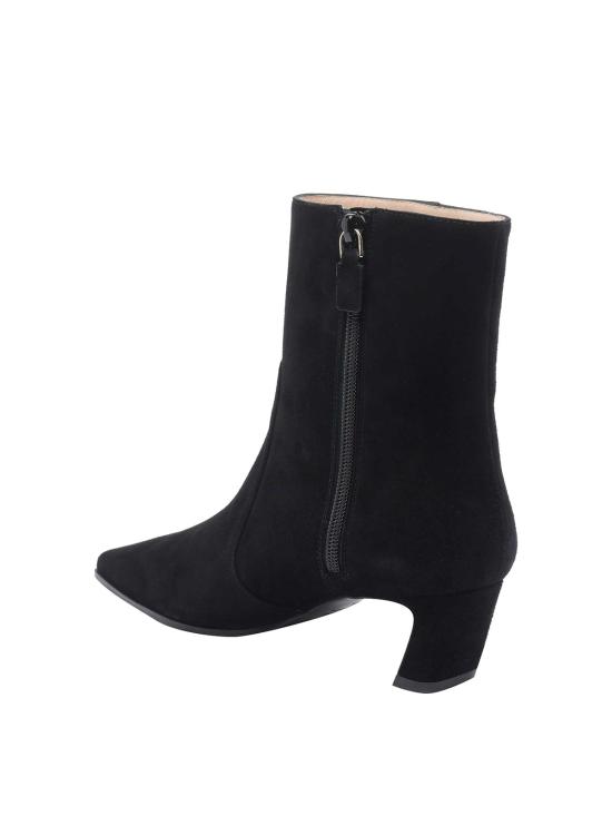 25FW 스튜어트 와이츠먼 부츠 SM498STASSIZIPBOOTIE50SUEBLK BLACK - STUART WEITZMAN