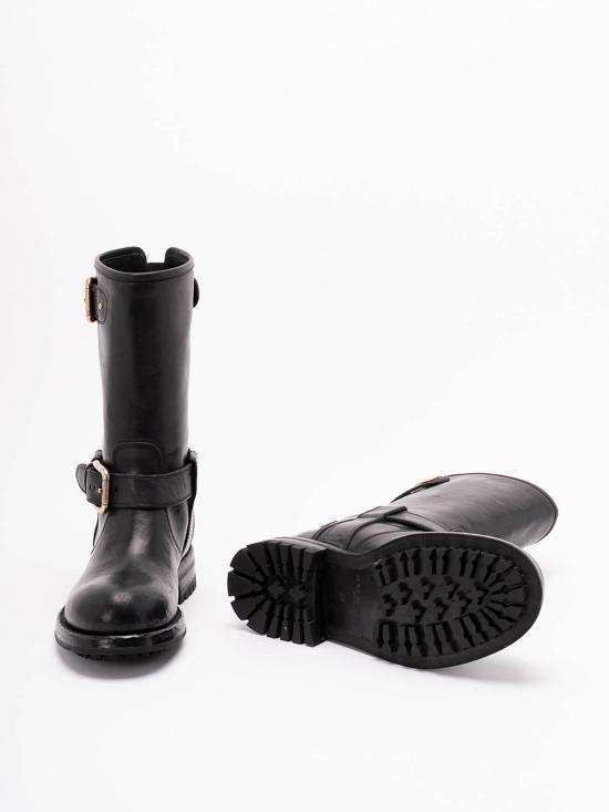 25FW 돌체앤가바나 카프스킨 바이커 부츠 CT1081AW35280999 BLACK - DOLCE & GABBANA