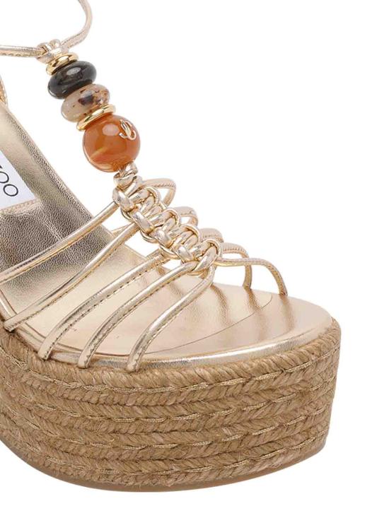 26FW 지미추 샌들 LEMIWEDGE100IPRGOLDMIX - JIMMY CHOO