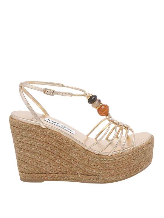26FW 지미추 샌들 LEMIWEDGE100IPRGOLDMIX