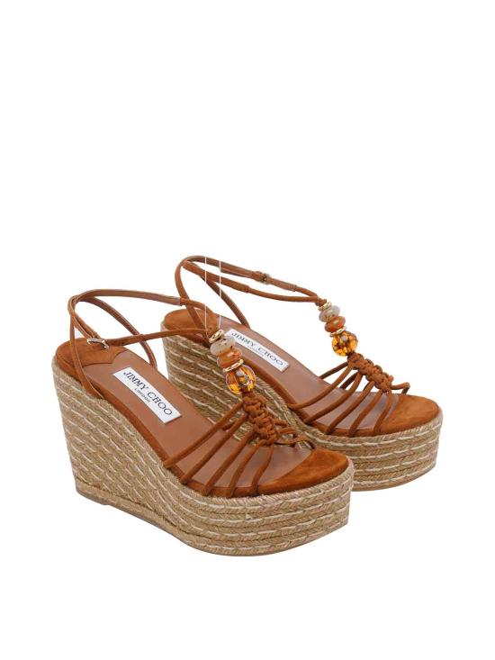26FW 지미추 샌들 LEMIWEDGE100IPVTANMIX BROWN - JIMMY CHOO