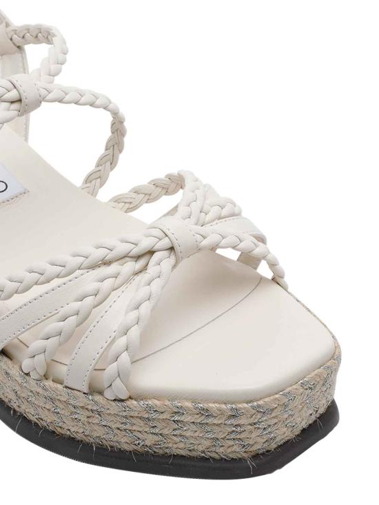 26FW 지미추 샌들 NYRA60ZKQLATTENATURAL WHITE - JIMMY CHOO
