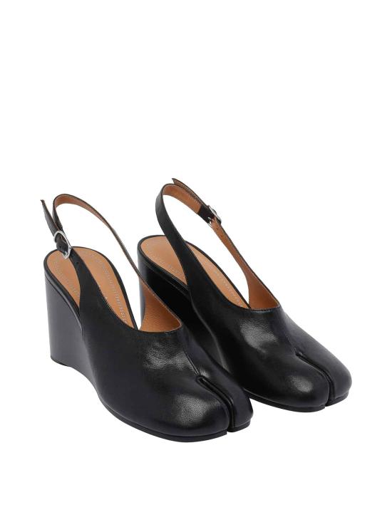26SS 마르지엘라 타비 웨지 슬링백 S58WP0296P3753T8013 BLACK - MAISON MARGIELA