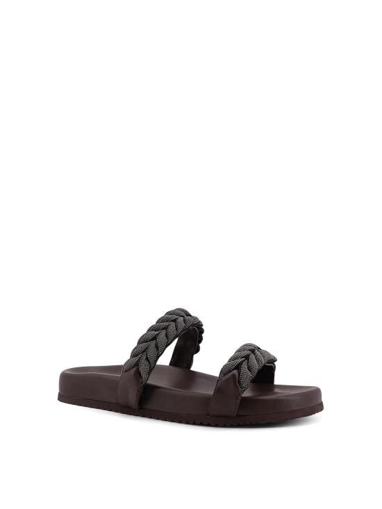 26SS 브루넬로 쿠치넬리 샌들 MZGAG3159C8279 DARK BROWN - BRUNELLO CUCINELLI
