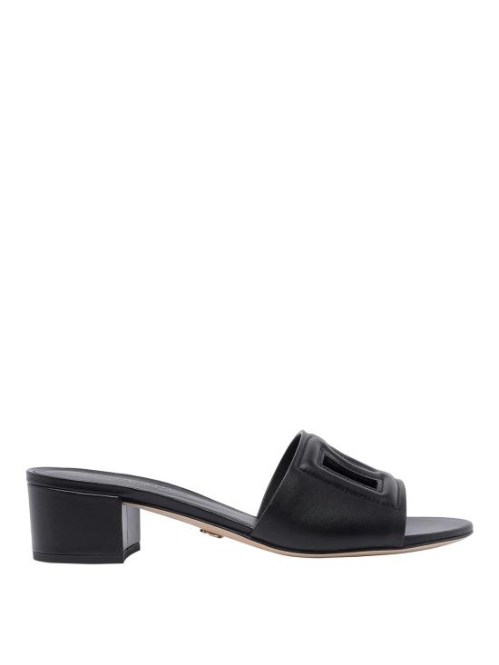 26SS 돌체앤가바나 DG 로고 카프스킨 슬라이더 CR1755AY32980999 BLACK