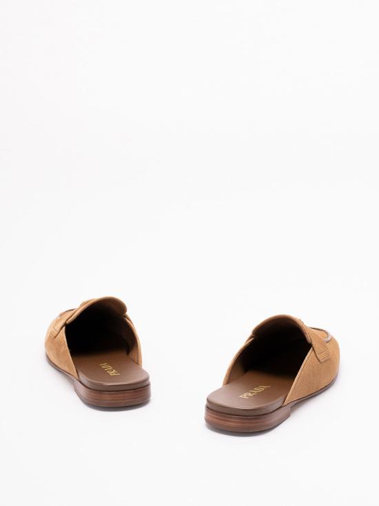26SS 프라다 레더 슬리퍼 1D766N103F010F0401 CAMEL - PRADA
