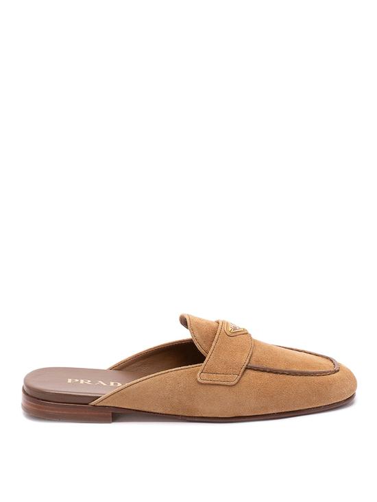 26SS 프라다 레더 슬리퍼 1D766N103F010F0401 CAMEL