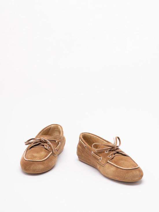  미우미우 언라인드 스웨이드 로퍼 5D123EZ5OFD005F0401 CAMEL - MIU MIU