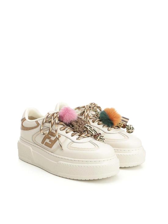 26SS 펜디 매치 소프트 레더 로우탑 스니커즈 8E8721AY9NF1TO4 WHITE - FENDI