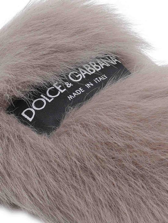 26SS 돌체앤가바나 시어링 스웨이드 슬리퍼 CI0224A9Y938H710 GREY - DOLCE & GABBANA