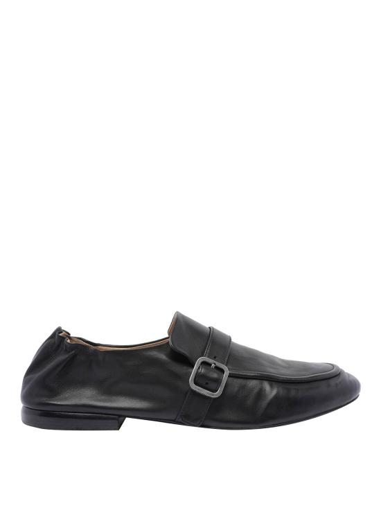 26SS 마르셀 만돌로 레더 로퍼 MM4755P014666 BLACK