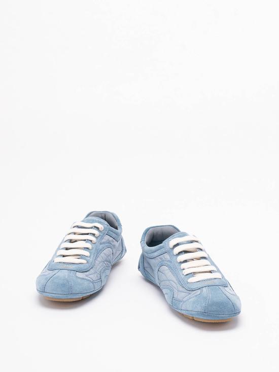 25FW 프라다 몬테카를로 리에디션 2005 스웨이드 리나일론 스니커즈 1E247OD7CFD010F0637 LIGHT BLUE - PRADA