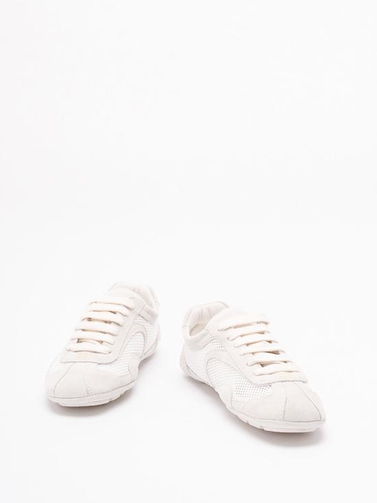 25FW 프라다 몬테카를로 리에디션 2005 스웨이드 메쉬 스니커즈 1E247O3D8CFD010F0009 WHITE - PRADA