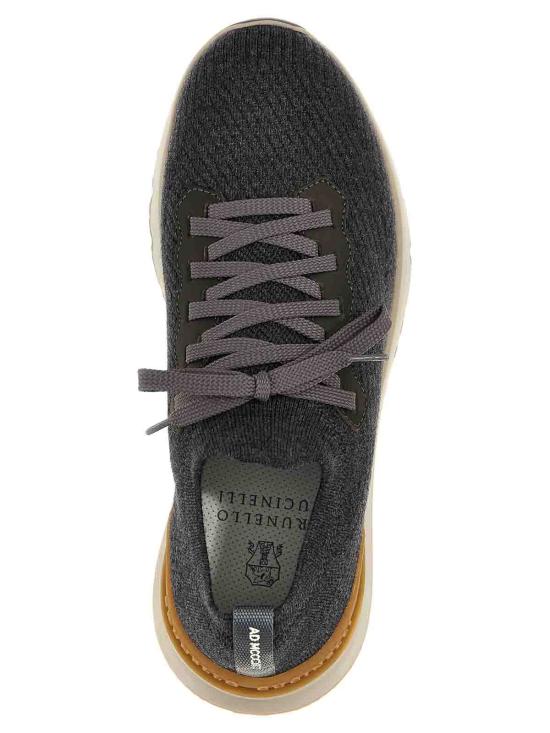 25FW 브루넬로 쿠치넬리 스니커즈 MZUWLBO253CBB82 GREY - BRUNELLO CUCINELLI