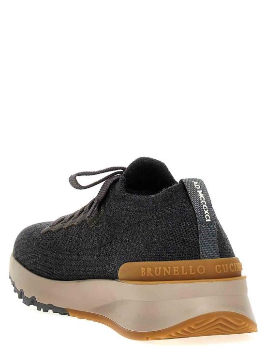 25FW 브루넬로 쿠치넬리 스니커즈 MZUWLBO253CBB82 GREY - BRUNELLO CUCINELLI
